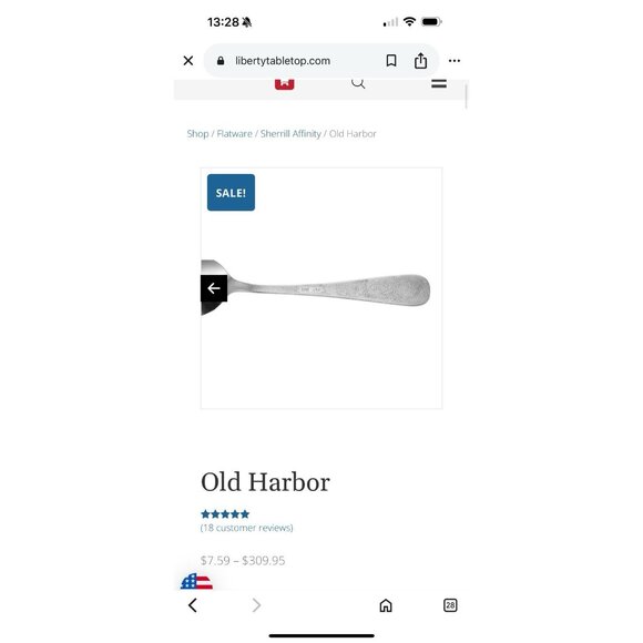 16 Piece Old Harbor Liberty Tabletop Silverware Set Fishing Boating Ships Lake - Picture 9 of 13